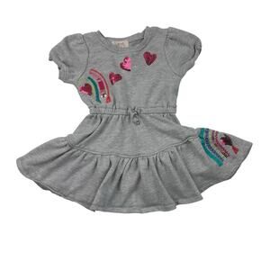 Peek Sequin Hearts & Rainbows Dress